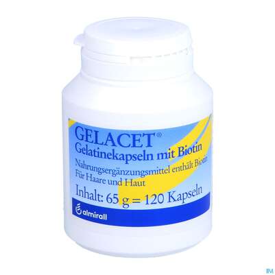 Gelatine Kapseln Gelacet +biotin 120st, A-Nr.: 2794903 - 06