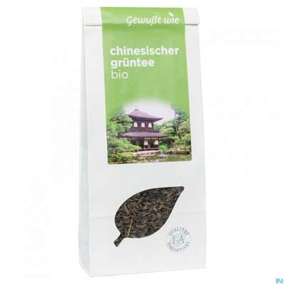 Sie sehen eine Packung Gewusst Wie Bio Gruentee Chinesisch 100g, Produktbild: 02 Gewusst Wie Bio Gruentee Chinesisch 100g, A-Nr.: 4101229 - 02