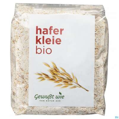 Sie sehen eine Packung Gewusst Wie Bio Haferkleie 500g, Produktbild: 02 Gewusst Wie Bio Haferkleie 500g, A-Nr.: 4110257 - 02