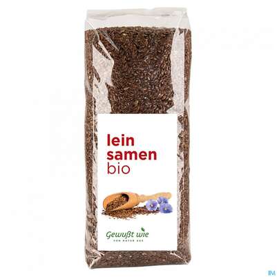 Sie sehen eine Packung Gewusst Wie Bio Leinsamen 500g, Produktbild: 01 Gewusst Wie Bio Leinsamen 500g, A-Nr.: 4110286 - 01