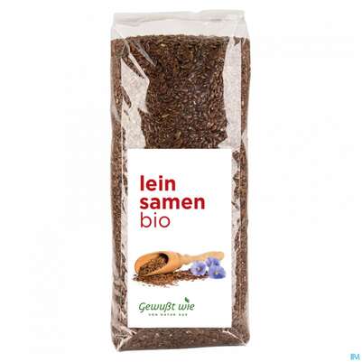 Sie sehen eine Packung Gewusst Wie Bio Leinsamen 500g, Produktbild: 02 Gewusst Wie Bio Leinsamen 500g, A-Nr.: 4110286 - 02