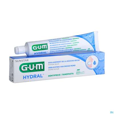 Sie sehen eine Packung Gum Pflege B.mundtrockenheit Hydral Zahnpasta 6020 75ml, Produktbild: 03 Gum Pflege B.mundtrockenheit Hydral Zahnpasta 6020 75ml, A-Nr.: 4335944 - 03