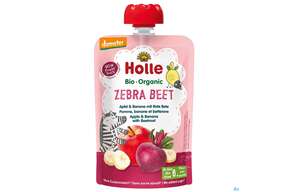 Holle Demeter Bio Fruechtepueree Ab 1 Jahr Zebra Beet Apfel/banane/rotebeete 100g, A-Nr.: 5080699 - 01