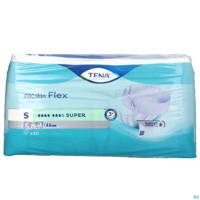 Sie sehen eine Packung Inkontinenz Tena Flex Super S 724130 30st, Produktbild: 01 Inkontinenz Tena Flex Super S 724130 30st, A-Nr.: 3393342 - 01
