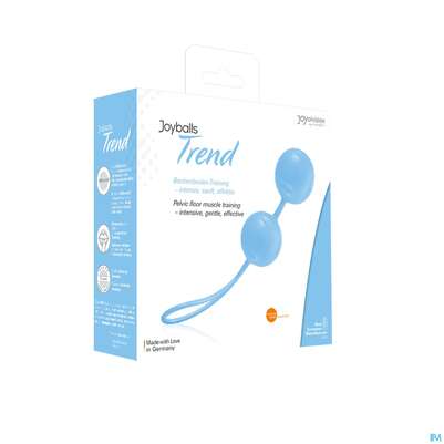Sie sehen eine Packung Joyballs Beckenbodentrainingskugeln Trend Hellblau 1st, Produktbild: 02 Joyballs Beckenbodentrainingskugeln Trend Hellblau 1st, A-Nr.: 3432533 - 02