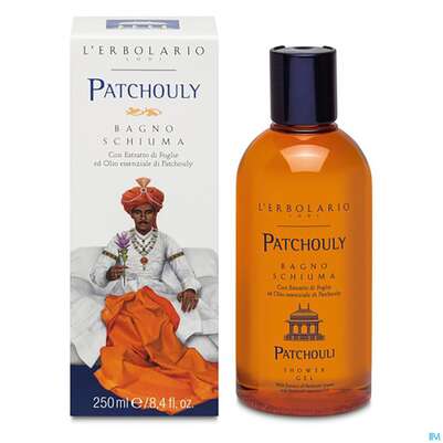 Sie sehen eine Packung L Erbolario Bad +duschgel Patchouly 036.3 250ml, Produktbild: 01 L Erbolario Bad +duschgel Patchouly 036.3 250ml, A-Nr.: 3322796 - 01