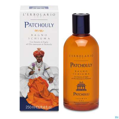 Sie sehen eine Packung L Erbolario Bad +duschgel Patchouly 036.3 250ml, Produktbild: 03 L Erbolario Bad +duschgel Patchouly 036.3 250ml, A-Nr.: 3322796 - 03