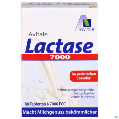 Lactase Tabl 7.000 Fcc 80st, A-Nr.: 5296241 - 01