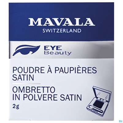 Sie sehen eine Packung Mavala Lidpuder Satin Vert Kha 2g, Produktbild: 01 Mavala Lidpuder Satin Vert Kha 2g, A-Nr.: 4071468 - 01