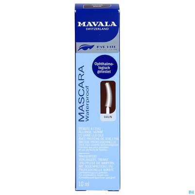 Sie sehen eine Packung Mavala Mascara/waterproof Brown 10ml, Produktbild: 01 Mavala Mascara/waterproof Brown 10ml, A-Nr.: 3965637 - 01
