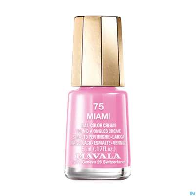 Sie sehen eine Packung Mavala Nagellacke 75 Miami 5ml, Produktbild: 01 Mavala Nagellacke 75 Miami 5ml, A-Nr.: 3652677 - 01