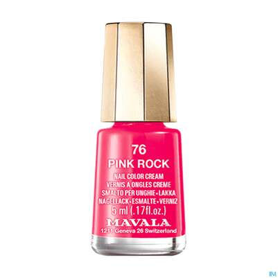 Sie sehen eine Packung Mavala Nagellacke 76 Pink Rock 5ml, Produktbild: 01 Mavala Nagellacke 76 Pink Rock 5ml, A-Nr.: 5206611 - 01