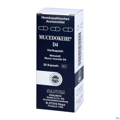 Mucor Mucedo (mucedokehl) Kapseln D4 20st, A-Nr.: 2272932 - 02