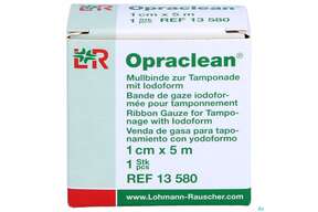Mullbinden Opraclean +jodoform 5mx 1cm 1st, A-Nr.: 3610064 - 01