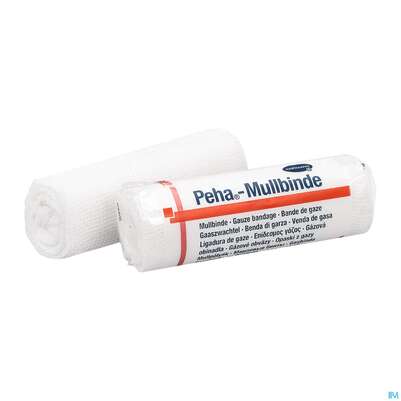 Mullbinden Peha Zellw/baumw Festkantig 20fadig 4mx 8cm 20st, A-Nr.: 4174493 - 01