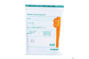Mullkompressen Askina 8fach Steril 10x 10cm 5x2 10st, A-Nr.: 1778925 - 01
