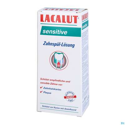 Sie sehen eine Packung Mundwasser/spuelung Lacalut Sensitive Zahnspuellösung 300ml, Produktbild: 02 Mundwasser/spuelung Lacalut Sensitive Zahnspuellösung 300ml, A-Nr.: 4308404 - 02