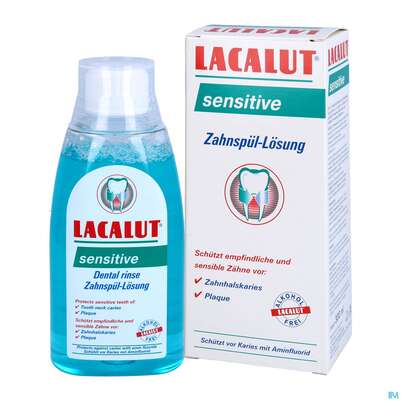 Sie sehen eine Packung Mundwasser/spuelung Lacalut Sensitive Zahnspuellösung 300ml, Produktbild: 04 Mundwasser/spuelung Lacalut Sensitive Zahnspuellösung 300ml, A-Nr.: 4308404 - 04