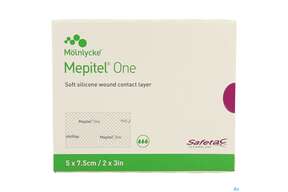 Netzauflagen Mepitel/one Silikon Steril 5x 7,5cm 10st, A-Nr.: 3423008 - 01