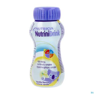Sie sehen eine Packung Nutrini/drink Kunststoffflasche 200ml Vanille 1st, Produktbild: 02 Nutrini/drink Kunststoffflasche 200ml Vanille 1st, A-Nr.: 5565451 - 02