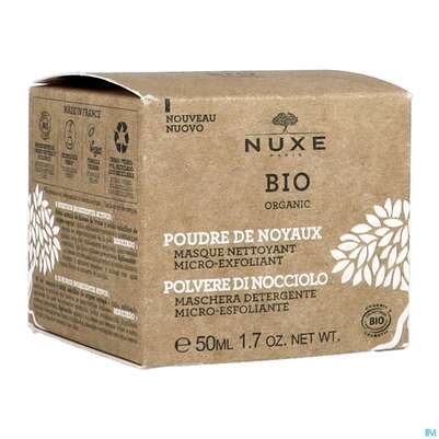 Sie sehen eine Packung Nuxe Bio/cleansing Mask Fruit Stone Powder Micro Exfoliating Mask 50ml, Produktbild: 02 Nuxe Bio/cleansing Mask Fruit Stone Powder Micro Exfoliating Mask 50ml, A-Nr.: 5607787 - 02