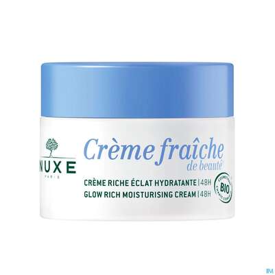Sie sehen eine Packung Nuxe Creme/fraiche/de Beaute Glow Rich Cream 48h 2023 50ml, Produktbild: 04 Nuxe Creme/fraiche/de Beaute Glow Rich Cream 48h 2023 50ml, A-Nr.: 5821084 - 04