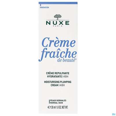 Sie sehen eine Packung Nuxe Creme/fraiche/de Beaute Moisturising/rich Cream 2022 30ml, Produktbild: 01 Nuxe Creme/fraiche/de Beaute Moisturising/rich Cream 2022 30ml, A-Nr.: 4079866 - 01