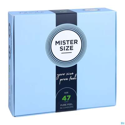 Sie sehen eine Packung Praeservative Kondome Mister Size 47 36st, Produktbild: 03 Praeservative Kondome Mister Size 47 36st, A-Nr.: 5594085 - 03