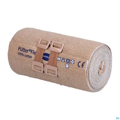 Sie sehen eine Packung Puetter-verband Flex Kurzzugbinde 10cm Duo 2st, Produktbild: 06 Puetter-verband Flex Kurzzugbinde 10cm Duo 2st, A-Nr.: 3942642 - 06