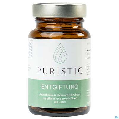 Sie sehen eine Packung Puristic Kapseln Entgiftung 30st, Produktbild: 02 Puristic Kapseln Entgiftung 30st, A-Nr.: 5862137 - 02