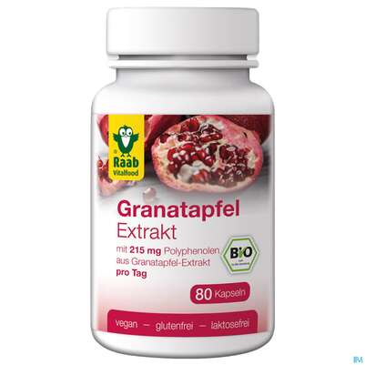 Raab Bio Granatapfel Extrakt Kapseln 80 Kapseln, A-Nr.: 5225991 - 05