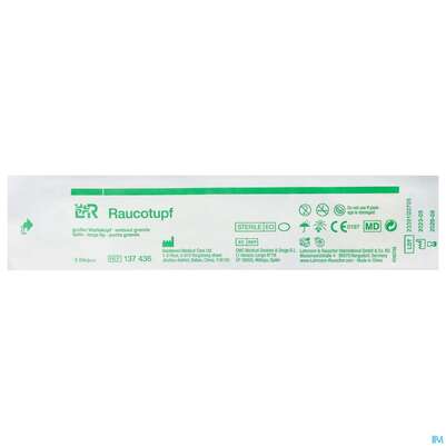 Sie sehen eine Packung Raucotupf Stiel Gr St 5st, Produktbild: 01 Raucotupf Stiel Gr St 5st, A-Nr.: 5171870 - 01