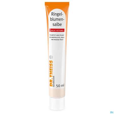 Sie sehen eine Packung Ringelblumen Salbe Dr.theiss Nicht Fettend 50ml, Produktbild: 04 Ringelblumen Salbe Dr.theiss Nicht Fettend 50ml, A-Nr.: 3109401 - 04