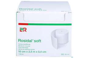 Rosidal Soft Schaumstoffbinde 2,5mx 10cmx 0,4cm 1st, A-Nr.: 2713299 - 01