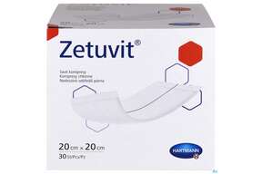 Saugkompresse Zetuvit Unsteril 20x 20cm 30st, A-Nr.: 1166553 - 01