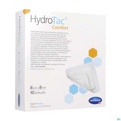 Schaumverband Hydrotac Comfort 8x 8cm 10st, A-Nr.: 4034504 - 04