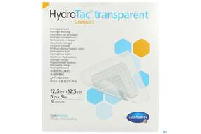 Schaumverband Hydrotac Transparent/comfort 12,5x12,5cm 10st, A-Nr.: 5310573 - 01