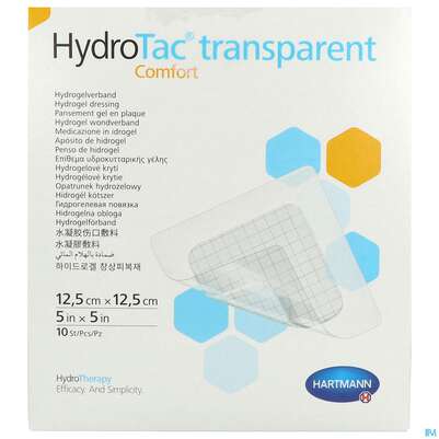 Schaumverband Hydrotac Transparent/comfort 12,5x12,5cm 10st, A-Nr.: 5310573 - 01