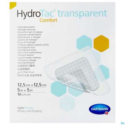 Schaumverband Hydrotac Transparent/comfort 12,5x12,5cm 10st, A-Nr.: 5310573 - 02