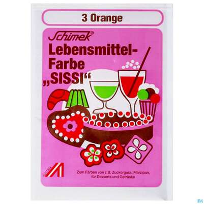 Sie sehen eine Packung Schimek Lebensmittelfarbe Nr 3 Orange 4g, Produktbild: 01 Schimek Lebensmittelfarbe Nr 3 Orange 4g, A-Nr.: 5745012 - 01