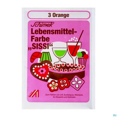 Sie sehen eine Packung Schimek Lebensmittelfarbe Nr 3 Orange 4g, Produktbild: 02 Schimek Lebensmittelfarbe Nr 3 Orange 4g, A-Nr.: 5745012 - 02