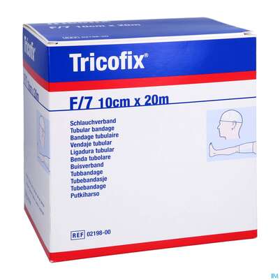 Sie sehen eine Packung Schlauchverband Tricofix 20m Gr F Nr 0219800 1st, Produktbild: 02 Schlauchverband Tricofix 20m Gr F Nr 0219800 1st, A-Nr.: 0635158 - 02