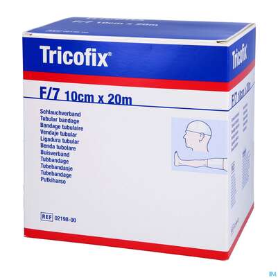 Sie sehen eine Packung Schlauchverband Tricofix 20m Gr F Nr 0219800 1st, Produktbild: 03 Schlauchverband Tricofix 20m Gr F Nr 0219800 1st, A-Nr.: 0635158 - 03