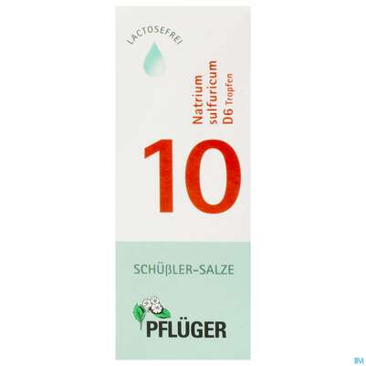 Sie sehen eine Packung Schuess 10 Na Sulf D 6 Pflu 30ml, Produktbild: 01 Schuess 10 Na Sulf D 6 Pflu 30ml, A-Nr.: 3703624 - 01