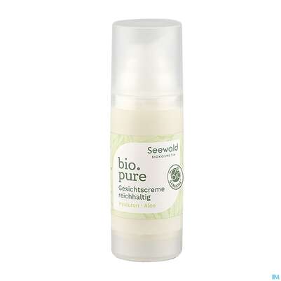 Sie sehen eine Packung Seewald Bio.pure Gesichtscreme Reichhaltig 30ml, Produktbild: 05 Seewald Bio.pure Gesichtscreme Reichhaltig 30ml, A-Nr.: 5378921 - 05