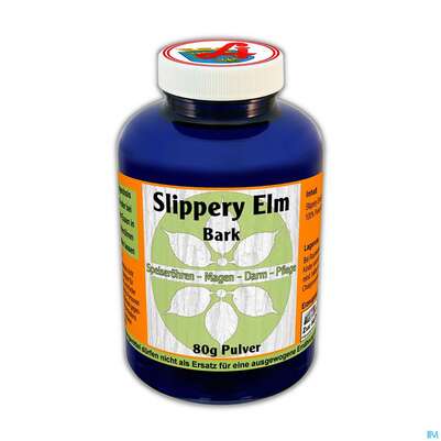 Sie sehen eine Packung Slippery Elm Bark Pulver 80g, Produktbild: 01 Slippery Elm Bark Pulver 80g, A-Nr.: 3815406 - 01