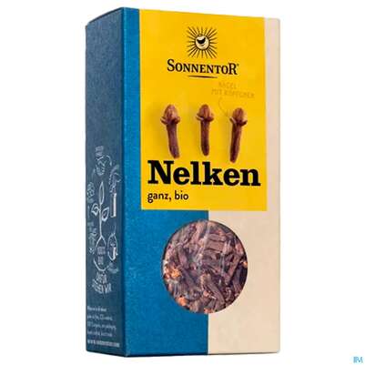 Sie sehen eine Packung Sonnentor Bio Nelken Ganz 00328 35g, Produktbild: 04 Sonnentor Bio Nelken Ganz 00328 35g, A-Nr.: 3740306 - 04