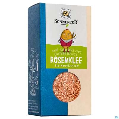 Sie sehen eine Packung Sonnentor Bio Rosenklee 00833 120g, Produktbild: 01 Sonnentor Bio Rosenklee 00833 120g, A-Nr.: 4389874 - 01