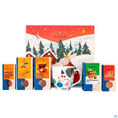 Sie sehen eine Packung Sonnentor Geschenkkarton Weihnachten 06191 1st, Produktbild: 02 Sonnentor Geschenkkarton Weihnachten 06191 1st, A-Nr.: 5476339 - 02