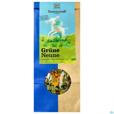 Sie sehen eine Packung Sonnentor Tee/bio Gruene Neune Lose 00585 60g, Produktbild: 01 Sonnentor Tee/bio Gruene Neune Lose 00585 60g, A-Nr.: 5048359 - 01